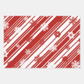 Red Wrapping Paper 3 Pack Geschenkpapier Set (Vorderseite)