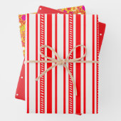 Red Wrapping Paper Geschenkpapier Set (Beispiel)