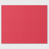 Red Wrapping Paper mit kleinen Polka Docks Geschenkpapier (Flach)