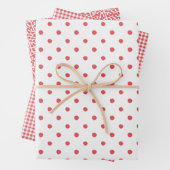 Red Wrapping Paper Trio Geschenkpapier Set (Beispiel)