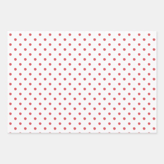 Red Wrapping Paper Trio Geschenkpapier Set (Vorderseite)