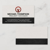 Red-Wrench-Symbol Visitenkarte (Vorne/Hinten)