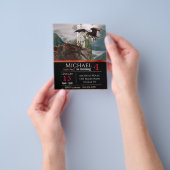 Red Wyvern Dragon Mittelalterliche Burg Budget Geb Flyer (Gruppe)