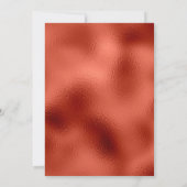 Red Wyvern Dragon Mittelalterliches Schloss Metall Einladung (Rückseite)