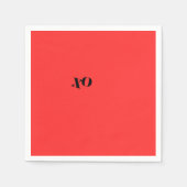 Red XO Napkins Serviette (Vorderseite)