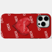 Red XOXO Herz Case-Mate iPhone Hülle (Rückseite (Horizontal))