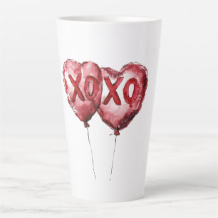 Red XOXO Herzblasen Milchtasse