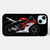 Red Yamaha Yzf-R6 Motorrad Case-Mate iPhone Hülle (Rückseite (Horizontal))