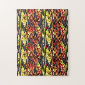 Red Yellow Apple Garden Abstract Puzzle
