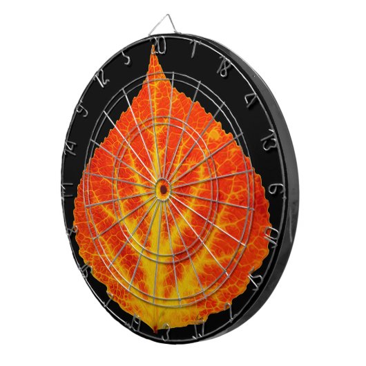 Red & Yellow Aspen Leaf #10 Dartscheibe (Vorderseite rechts)