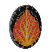 Red & Yellow Aspen Leaf #10 Dartscheibe (Vorderseite Links)