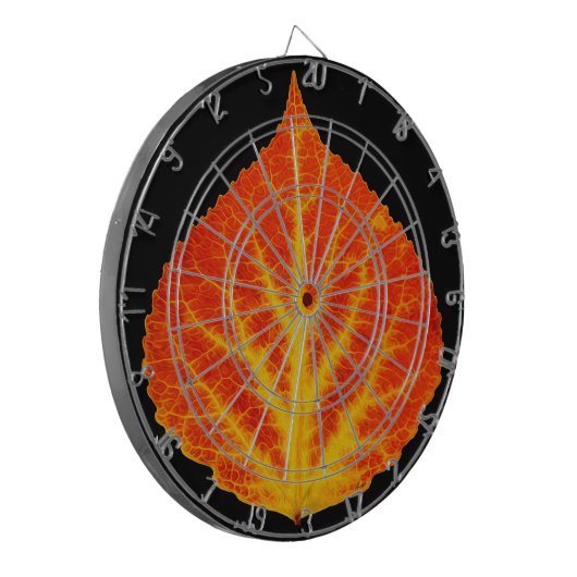 Red & Yellow Aspen Leaf #10 Dartscheibe (Vorderseite Links)