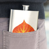 Red & Yellow Aspen Leaf #10 Flachmann (Beispiel)