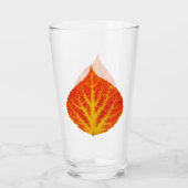 Red & Yellow Aspen Leaf #10 Glas (Rückseite)
