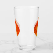 Red & Yellow Aspen Leaf #10 Glas (Links)
