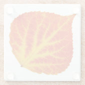 Red & Yellow Aspen Leaf #10 Glasuntersetzer (Rückseite)