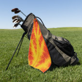 Red & Yellow Aspen Leaf #10 Golfhandtuch (Gras)