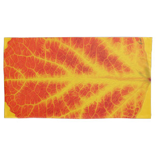 Red & Yellow Aspen Leaf #10 Kissenbezug
