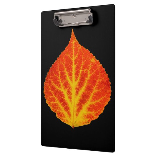 Red & Yellow Aspen Leaf #10 Klemmbrett (Links)