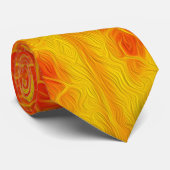 Red & Yellow Aspen Leaf #10 Krawatte (Gerollt)