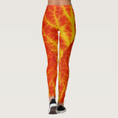 Red & Yellow Aspen Leaf #10 Leggings (Rückseite)