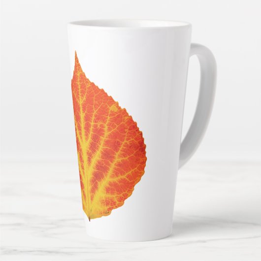 Red & Yellow Aspen Leaf #10 Milchtasse (Rechte Ecke)