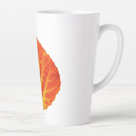 Red & Yellow Aspen Leaf #10 Milchtasse (Rechts)