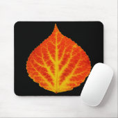 Red & Yellow Aspen Leaf #10 Mousepad (Mit Mouse)
