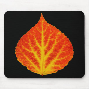 Red & Yellow Aspen Leaf #10 Mousepad