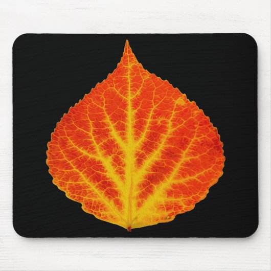 Red & Yellow Aspen Leaf #10 Mousepad (Vorne)