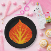 Red & Yellow Aspen Leaf #10 Pappteller (Party)