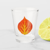 Red & Yellow Aspen Leaf #10 Schnapsglas (Vorderseite)