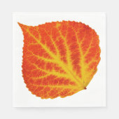 Red & Yellow Aspen Leaf #10 Serviette (Vorderseite)