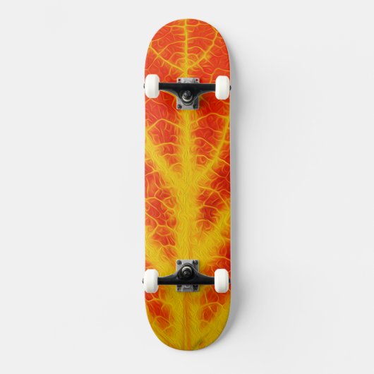 Red & Yellow Aspen Leaf #10 Skateboard (Vorderseite)