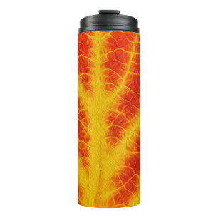 Red & Yellow Aspen Leaf #10 Thermosbecher