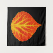 Red & Yellow Aspen Leaf #10 Wandteppich (Vorderseite (Horizontal))