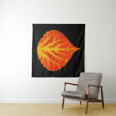 Red & Yellow Aspen Leaf #10 Wandteppich (Beispiel (Horizontal))