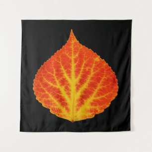 Red & Yellow Aspen Leaf #10 Wandteppich
