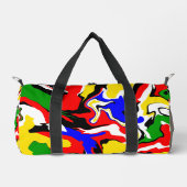 Red, Yellow, Black, Blue and Green Swirls  Duffle Bag (Vorderseite)