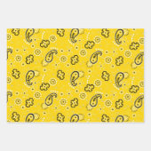 Red Yellow Blue Bandana Classic Muster Fun Geschenkpapier Set (Vorderseite 2)