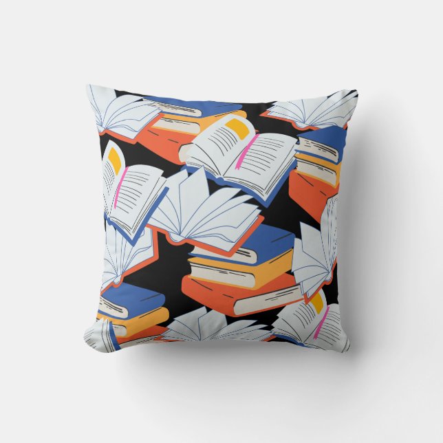 Red Yellow Blue Books Book Club Reading Kissen (Vorderseite)