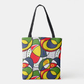 Red Yellow Blue Green Beach Ball Tasche (Rückseite)