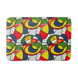 Red Yellow Blue Green Beach Bath Mat Badematte