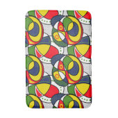 Red Yellow Blue Green Beach Bath Mat Badematte (Vorderseite Vertikal)
