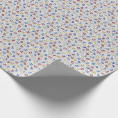 Red Yellow Blue Number Black White Geschenkpapier (Ecke)