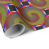 Red Yellow Blue Spiral von Kenneth Yoncich Geschenkpapier (Rolleneckpunkt)