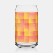 Red Yellow Checker Abstract Pattern Dosenglas (Vorderseite)