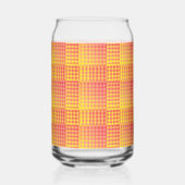 Red Yellow Checker Abstract Pattern Dosenglas (Rechts)