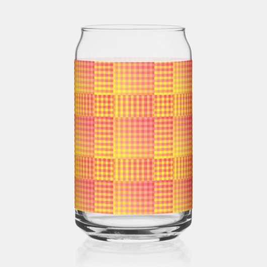 Red Yellow Checker Abstract Pattern Dosenglas (Links)