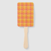 Red Yellow Checker Abstract Pattern Fächer (Vorderseite)